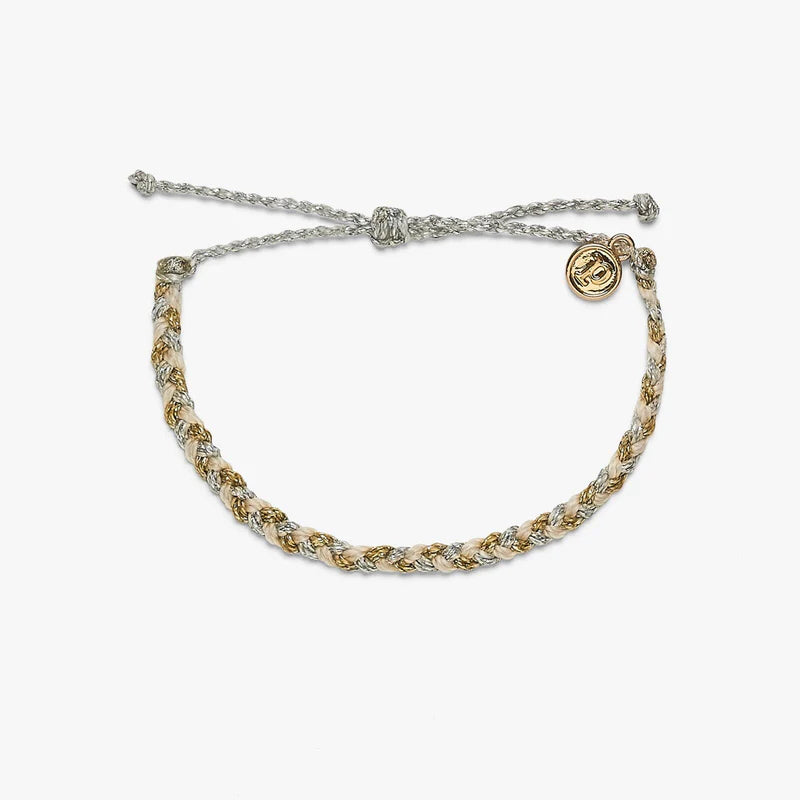 Mini Braided Bracelet Metalic Mix