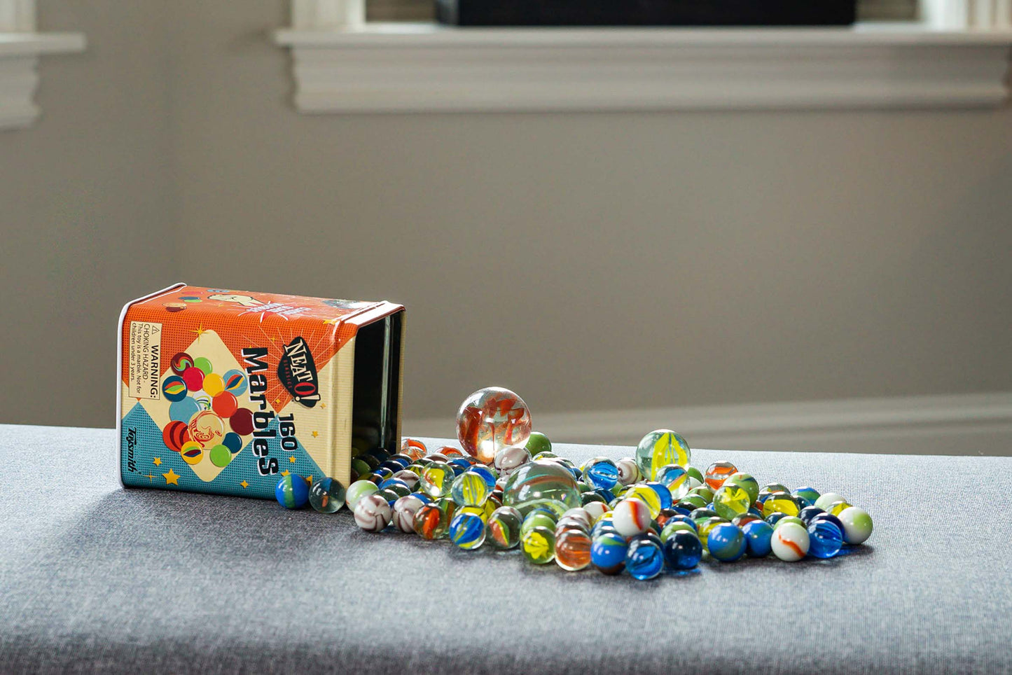Marbles in Tin Box