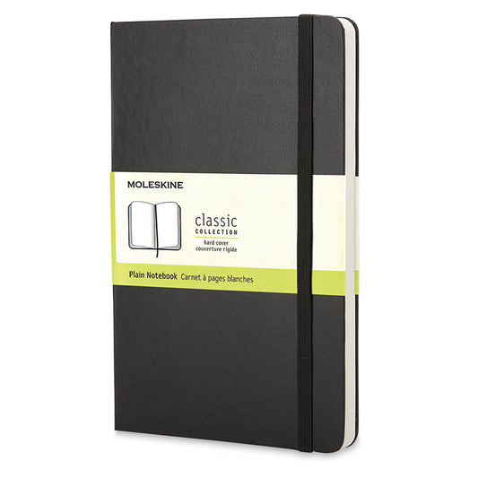 Classic Pocket Plain Hard Cover Journal - Black