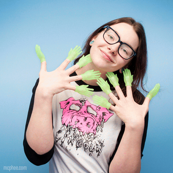 Accoutrements Finger Puppet - Glow Hand
