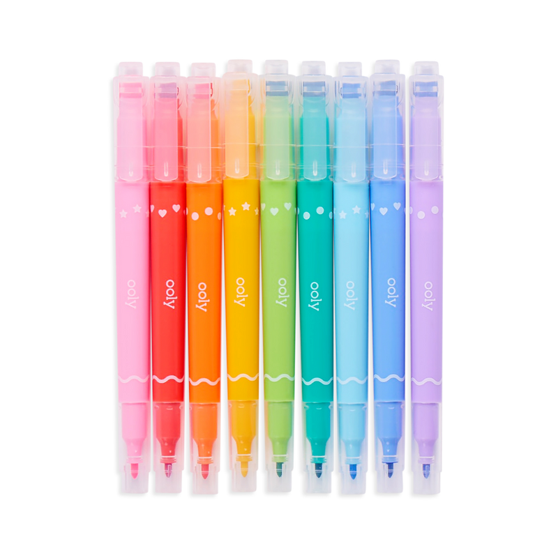 Confetti Stamp Double Ended Markers