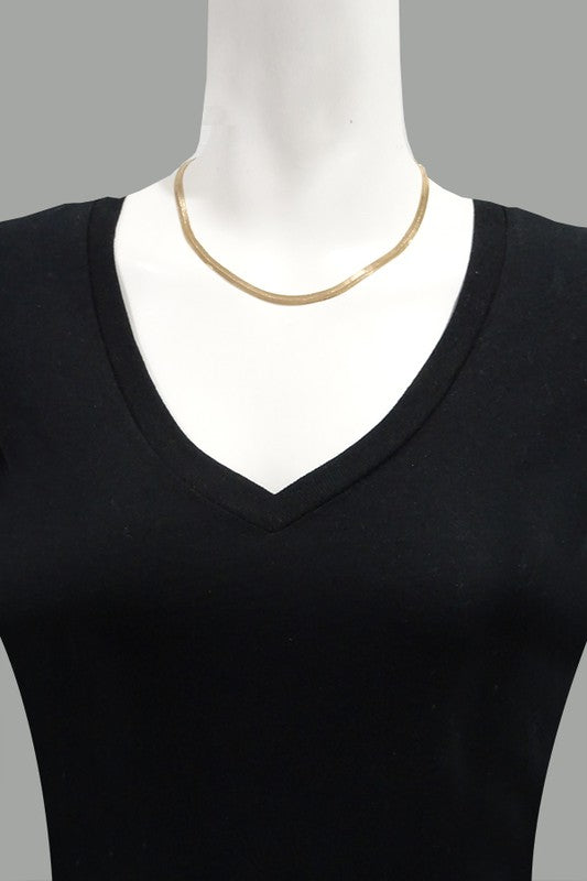 Classic 16" Snake Chain Necklace - Gold