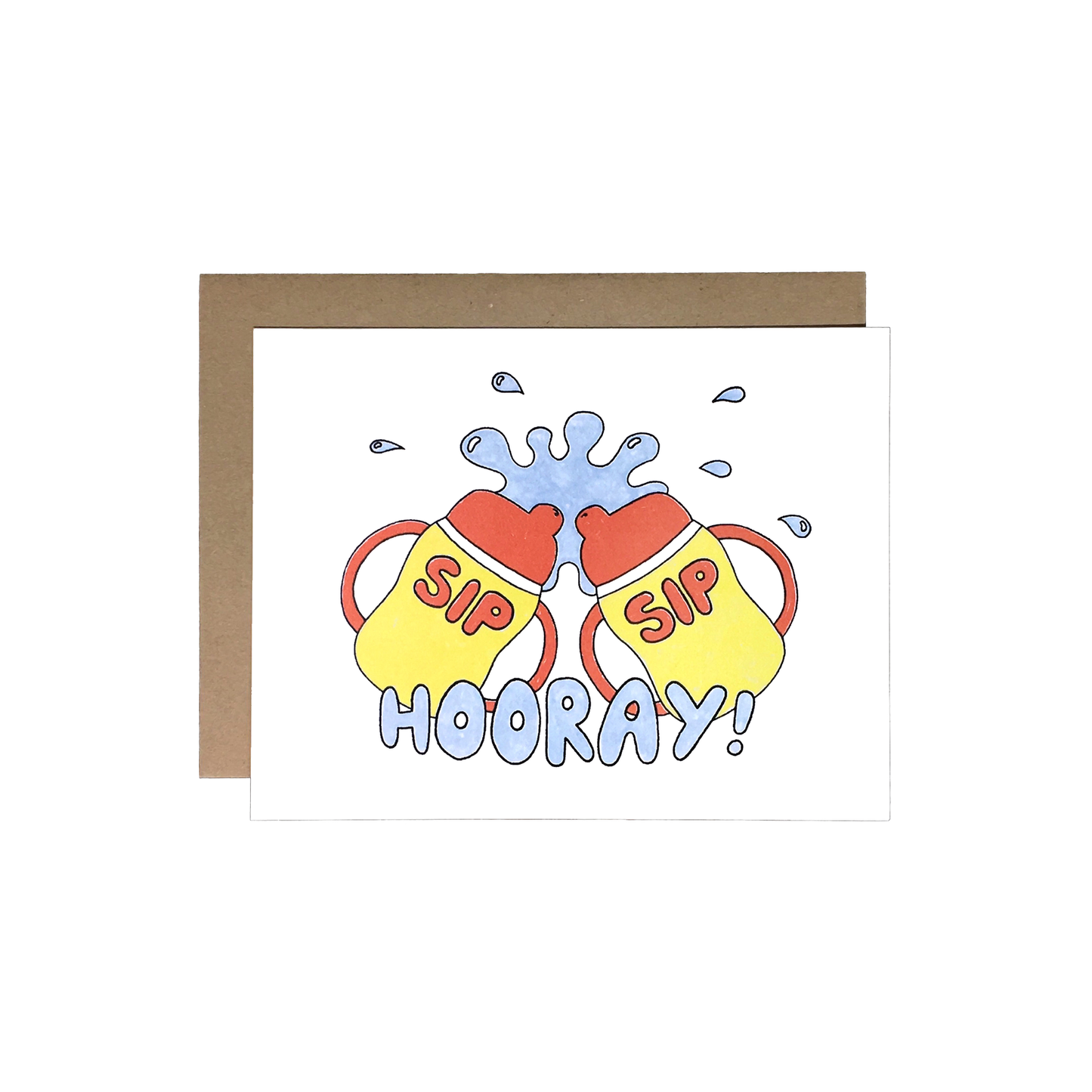 Baby Sip Sip Hooray Card