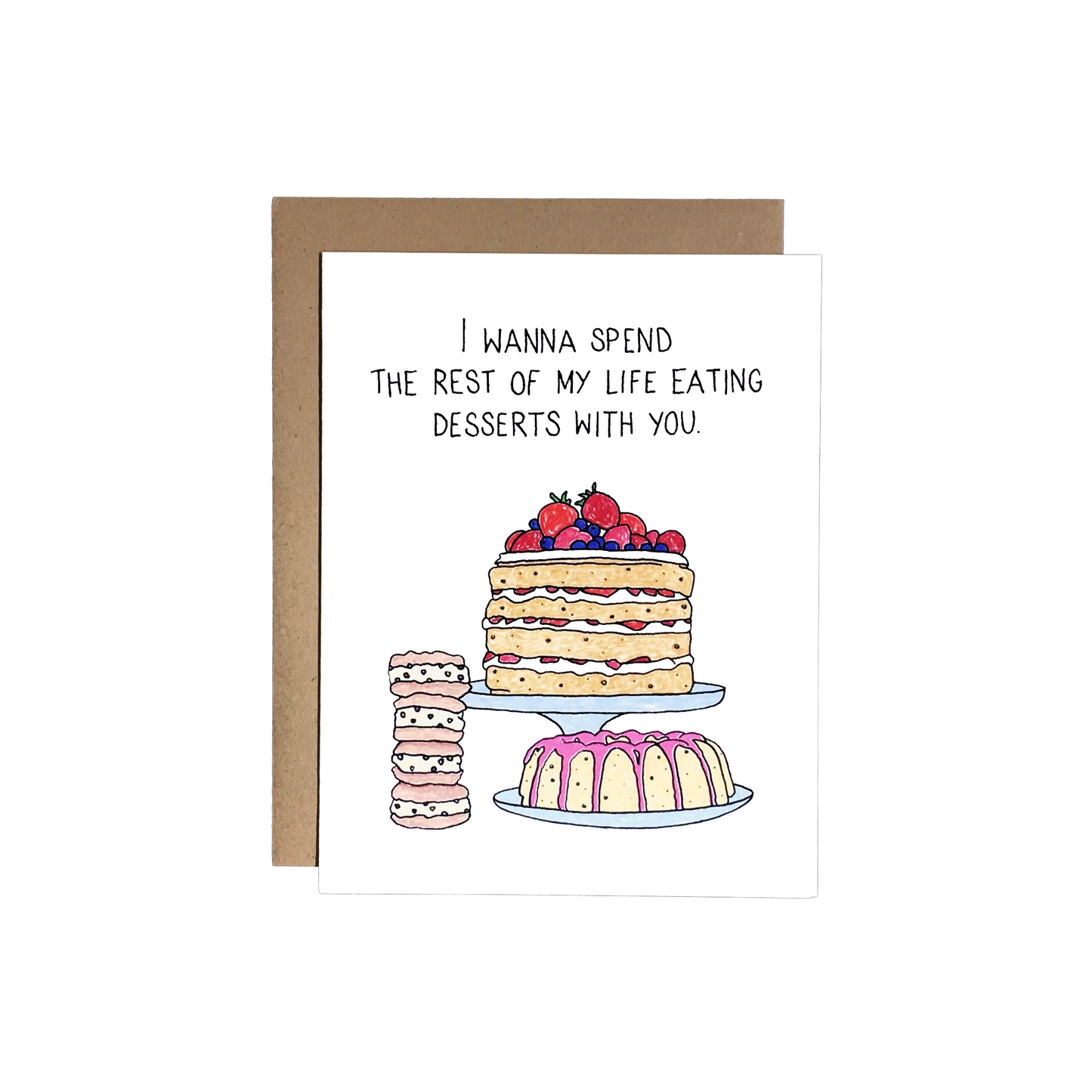 Love Eating Desserts Card