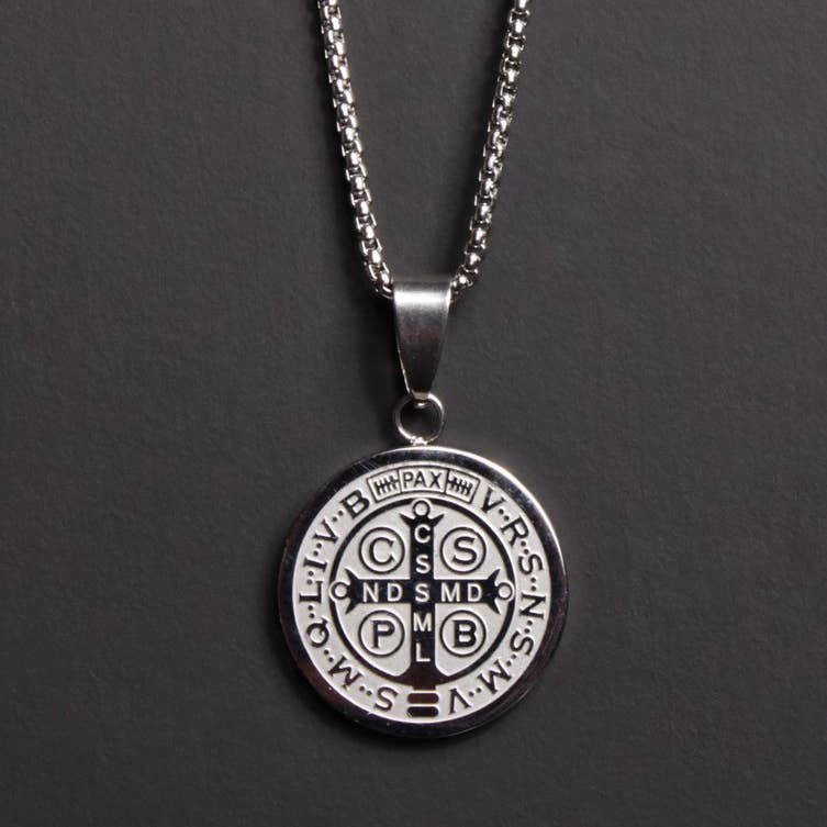 St. Benedict Medal Men's Necklace (Large)