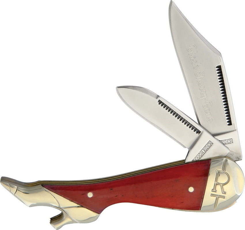 Rough Ryder Leg Knife Black Cherry