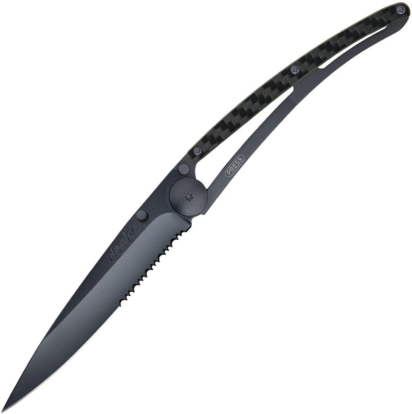 Deejo Linerlock 37g Black CF