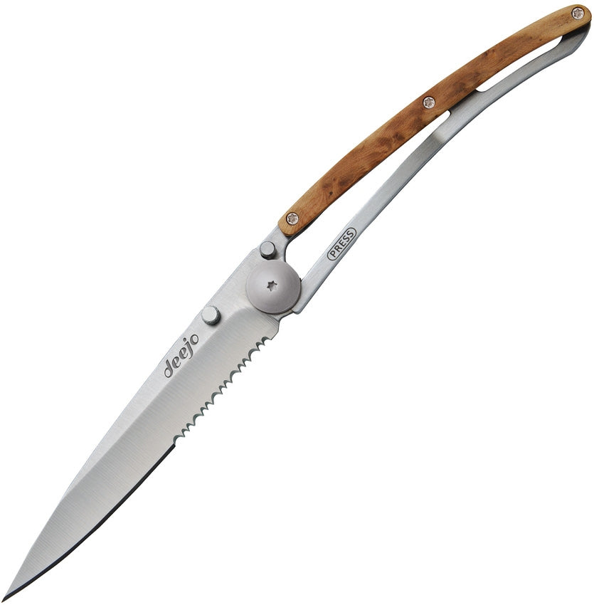 Deejo One Hand Titanium Juniper 37g