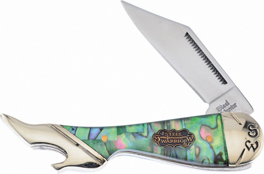 Frost Cutlery Leg Knife Abalone