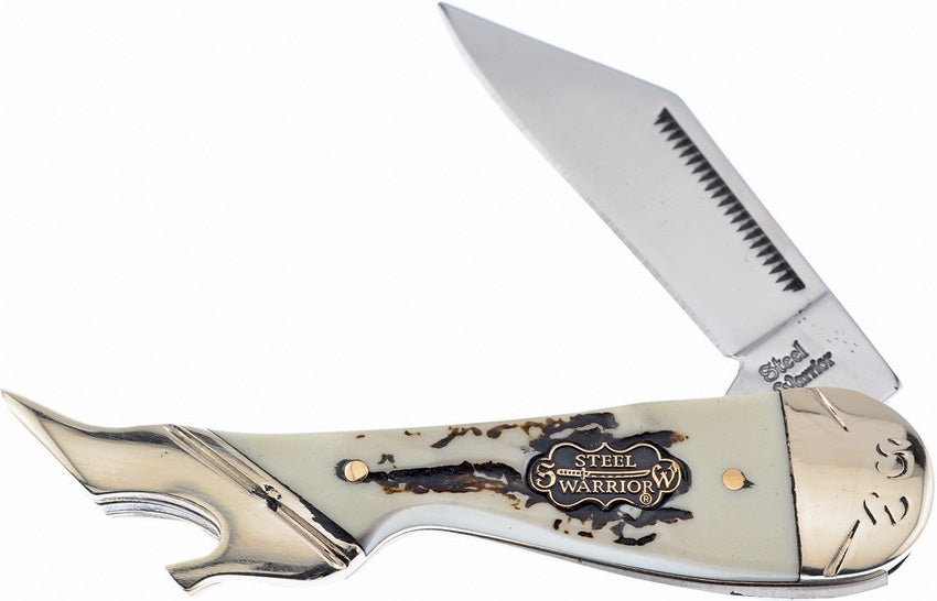 Frost Cutlery Leg Knife Stag Bone Resin