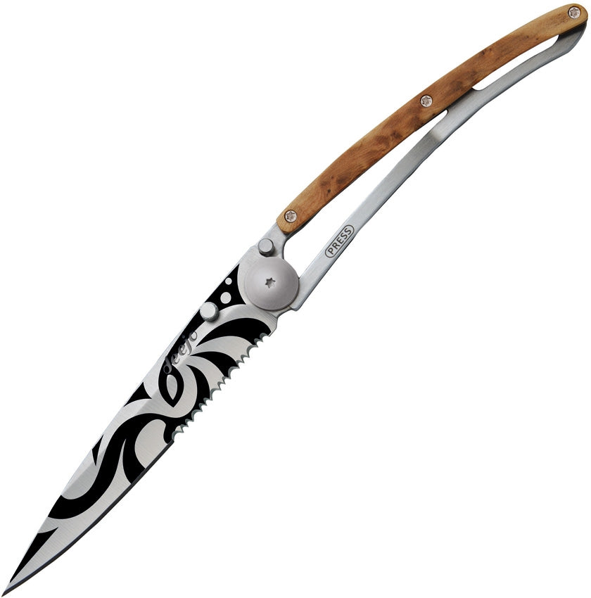 Deejo Tattoo Linerlock 37g Tribal