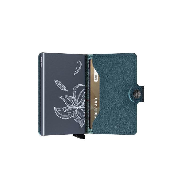 Miniwallet - Stitch Magnolia Petrolio