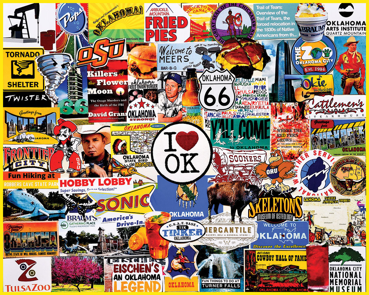 I Love Oklahoma 1000pc Puzzle