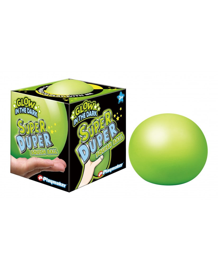4" Super Duper Glow in the Dark Squish Ball