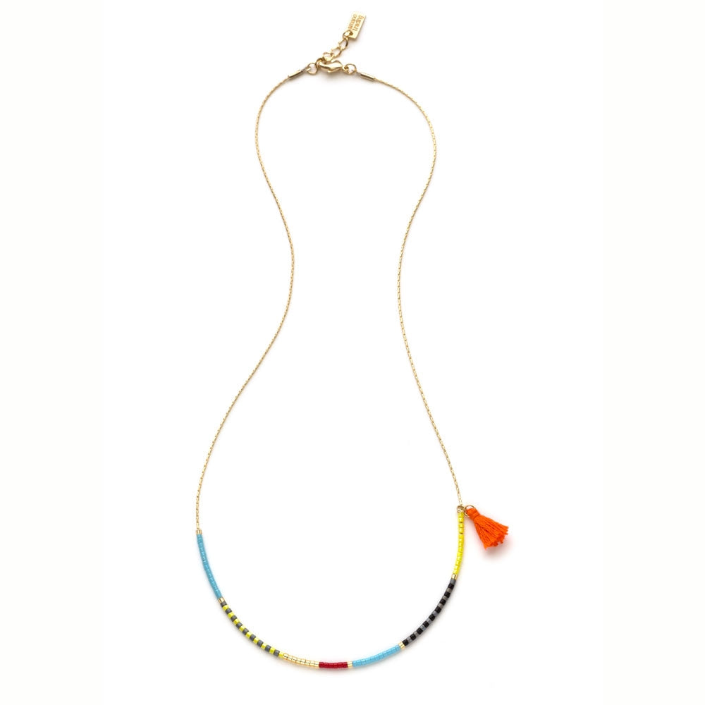 Japanese Seed Bead Necklace - Fiesta