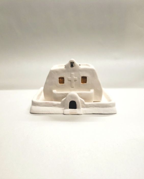 White Southwest Style Iglesia Incense Burner
