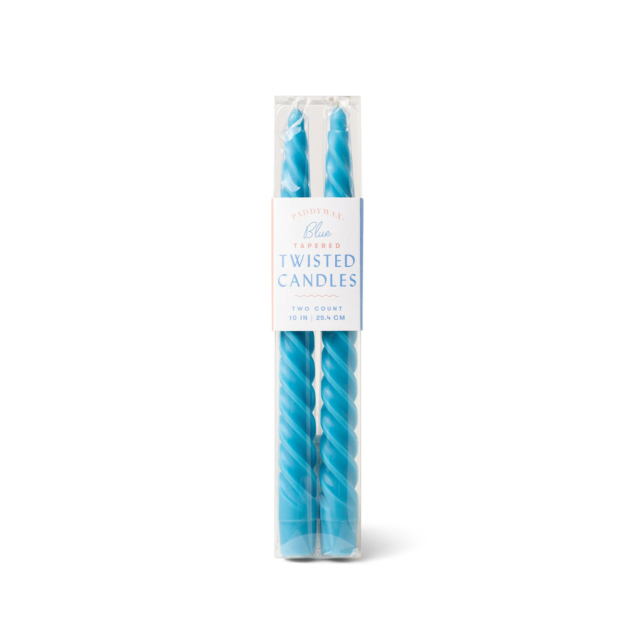 Twisted Taper Candles - Blue