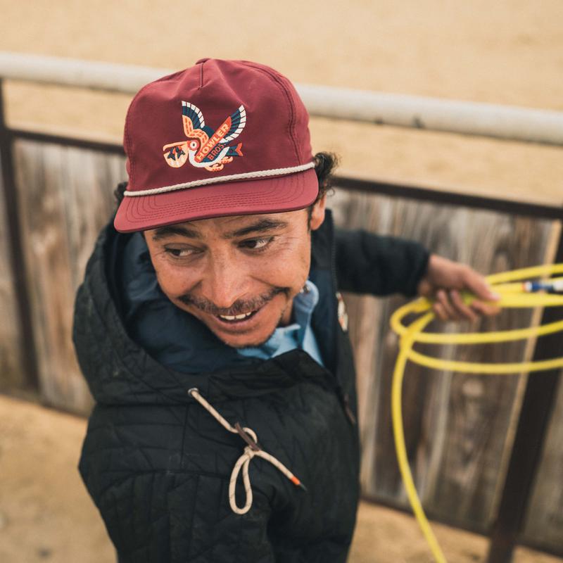 Unstructured Snapback - Pelican - Maroon