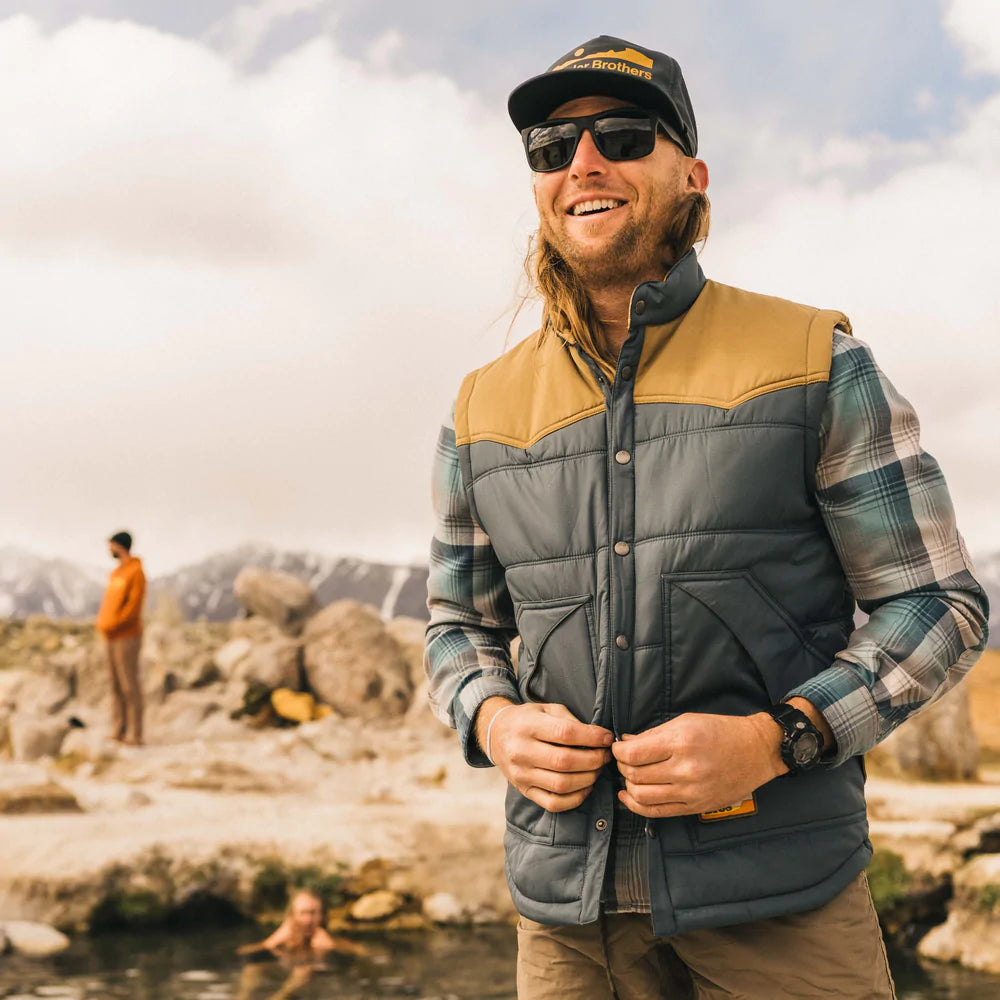 Rounder Vest - Smoked Blue/British Khaki