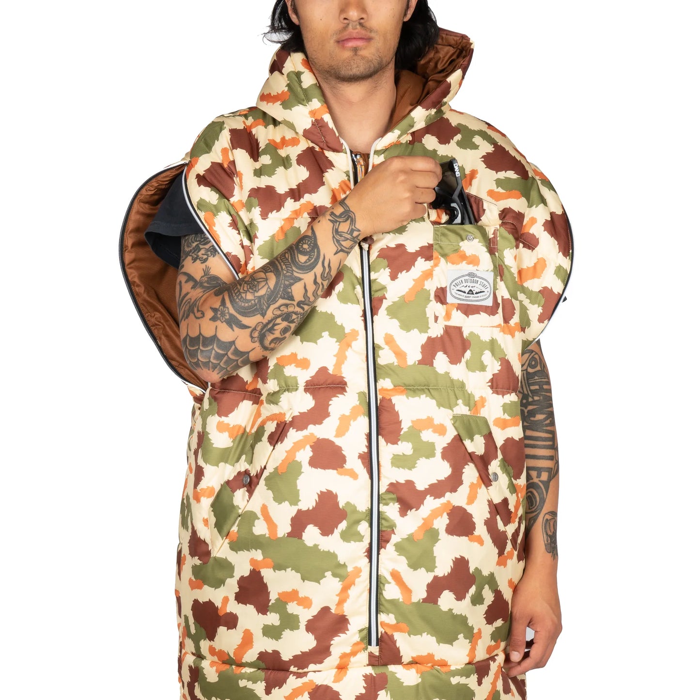Reversible Napsack - Furry Camo/Sand