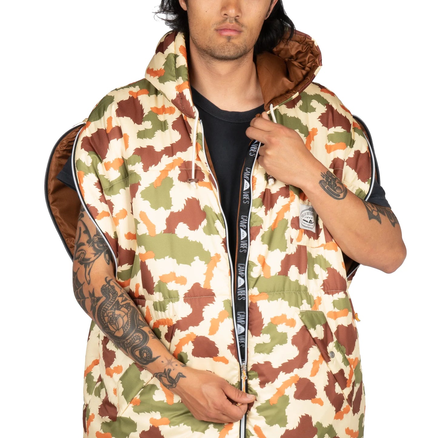 Reversible Napsack - Furry Camo/Sand