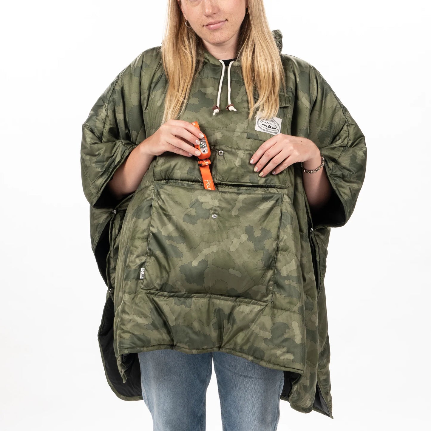 Reversible Poncho - Furry Camo