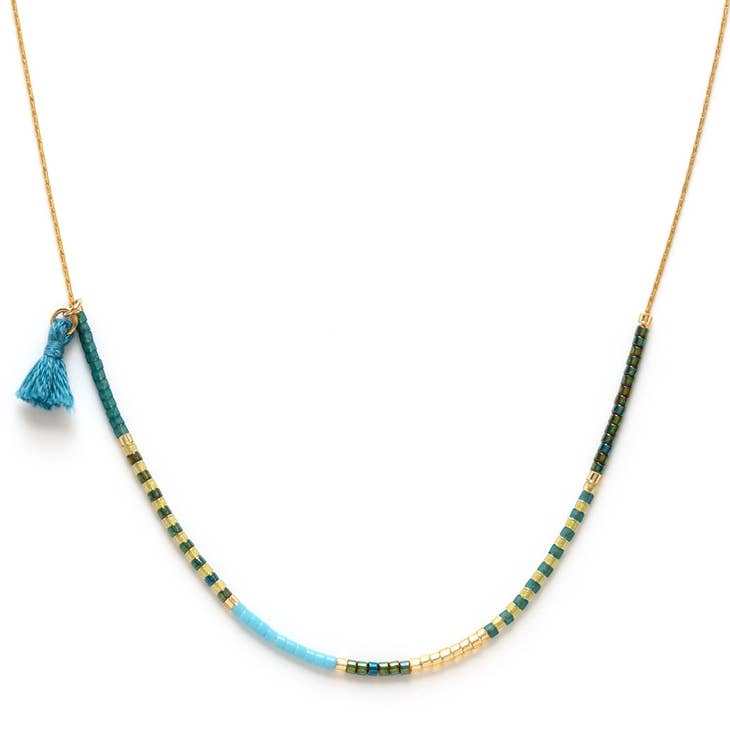 Japanese Seed Bead Necklace - Seashore