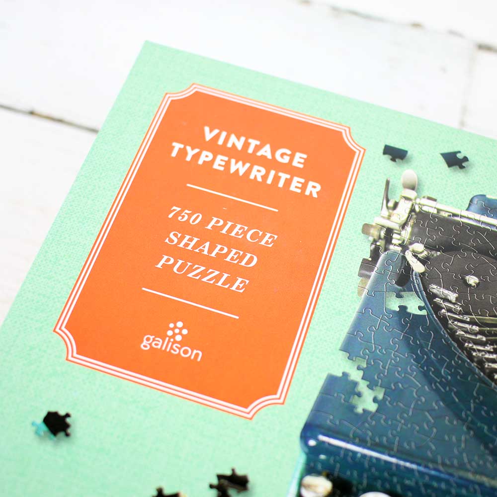 Typewriter 750 Piece Shaped Puzzle