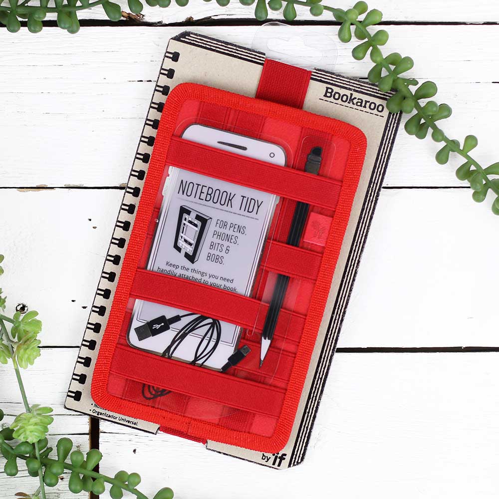 Bookaroo Notebook Tidy - Red