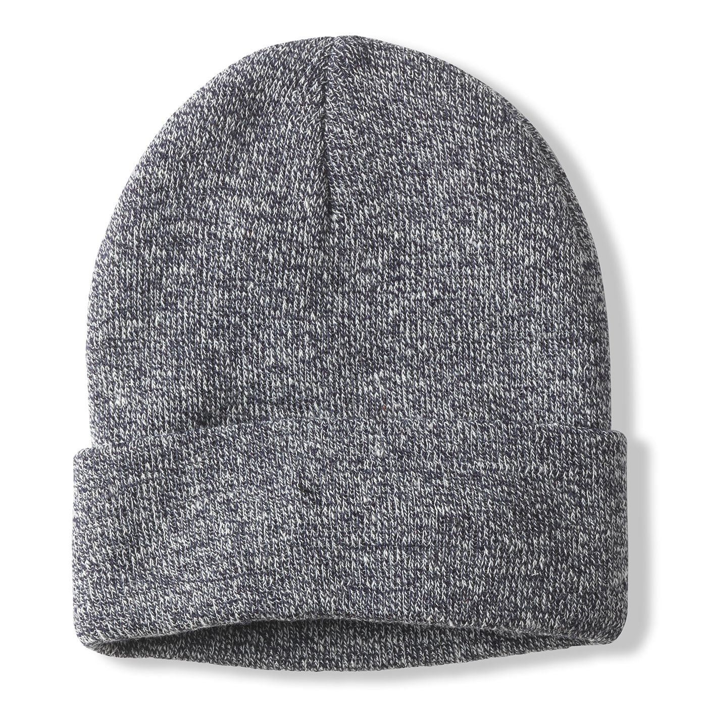 Flurry Knit Beanie - Heather Navy/White