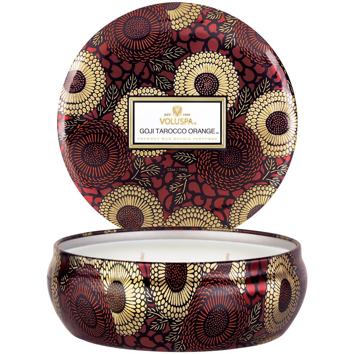 3 Wick Tin Candle - Goji Tarocco Orange