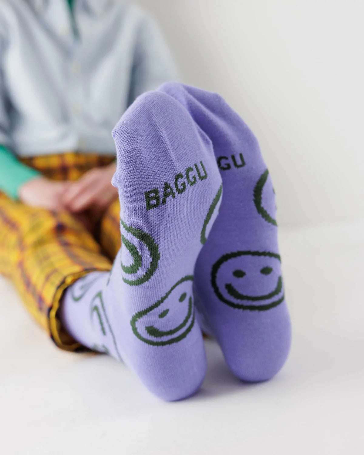 Crew Sock - Lavender Happy