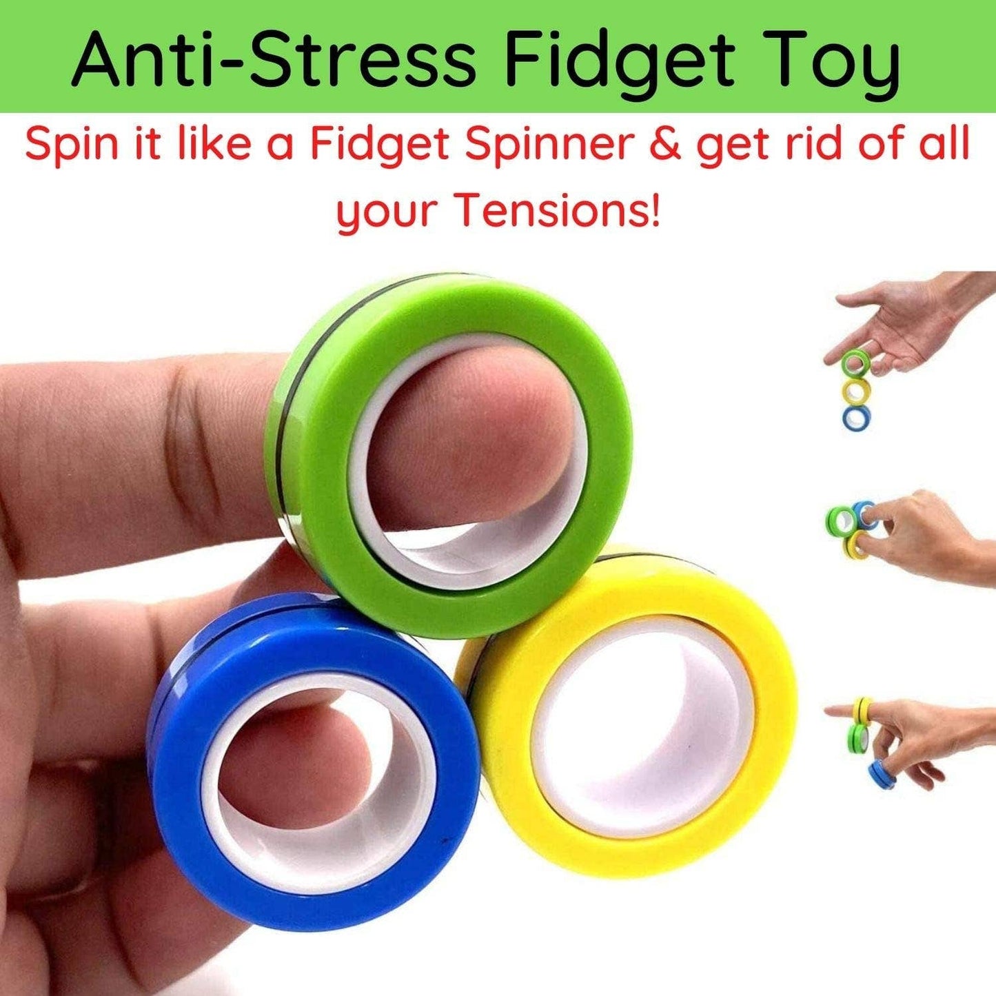 Fingears Magnetic Rings - Blue
