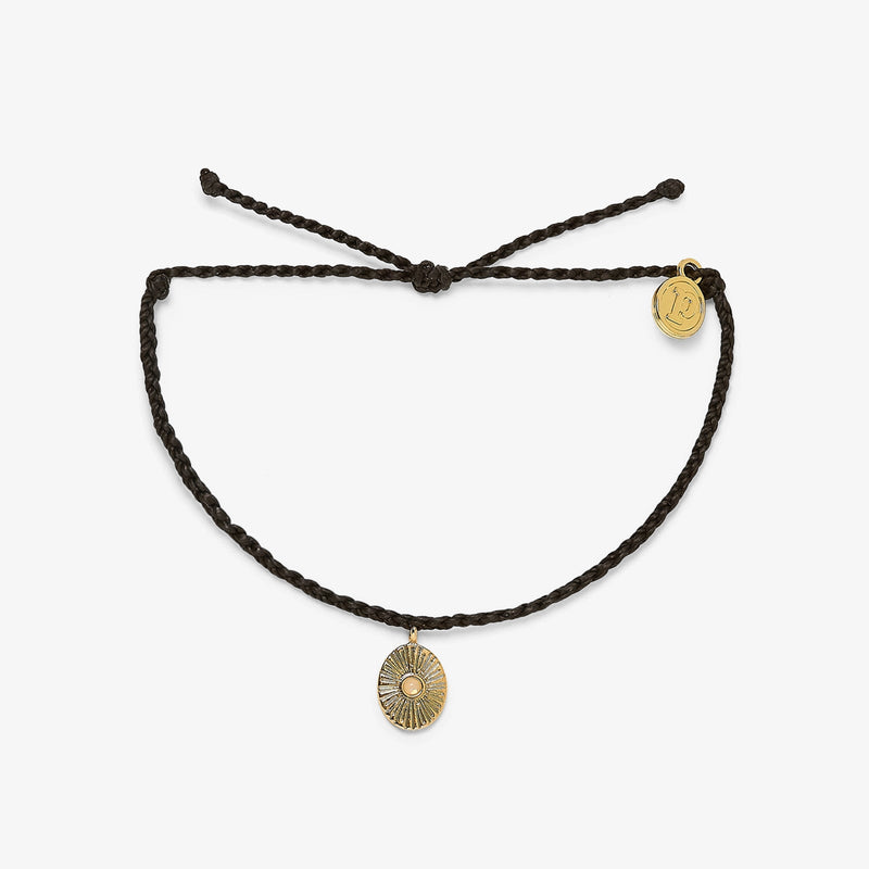 Sun Ray Gold Bracelet - Black