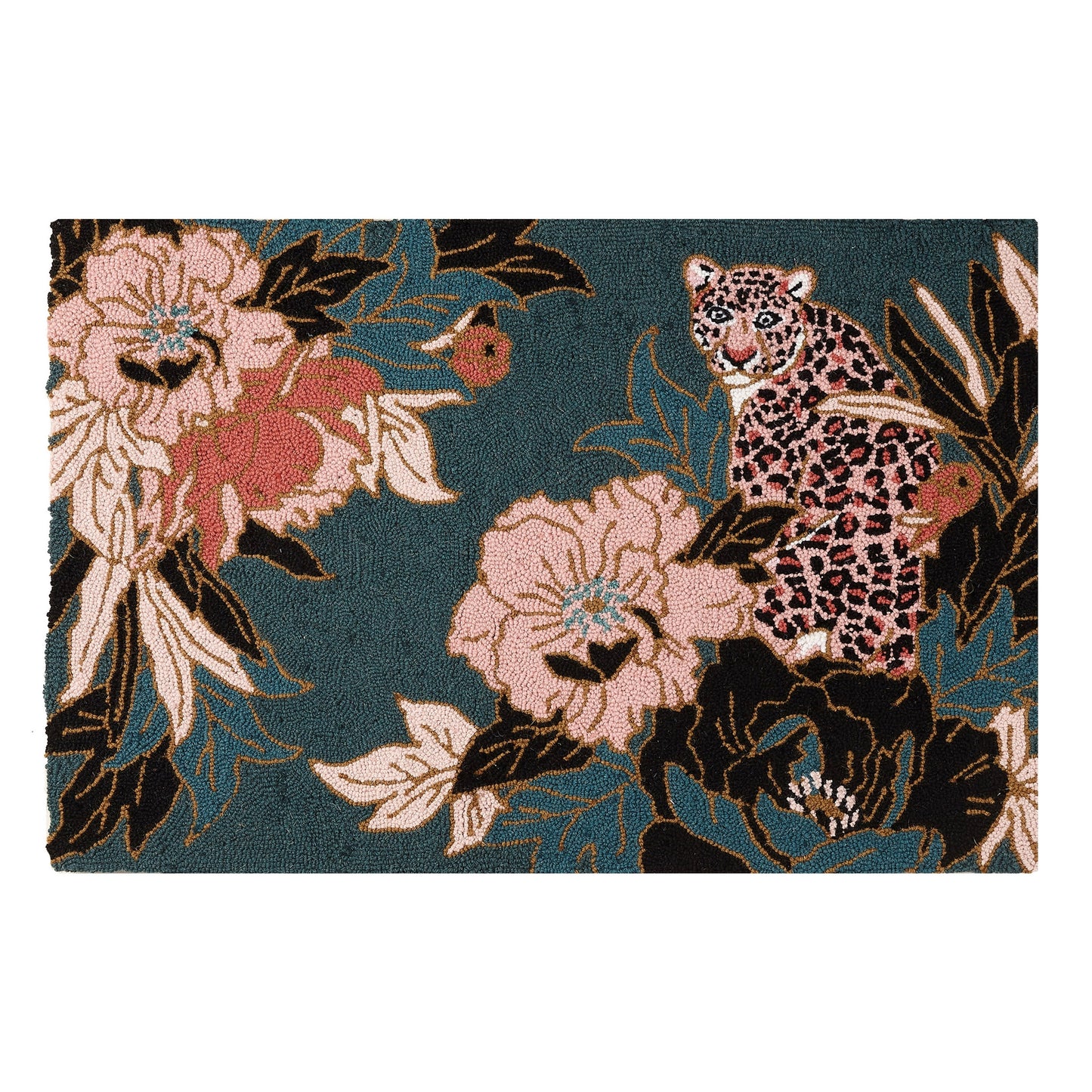 Leopard Hook Rug 2x3'