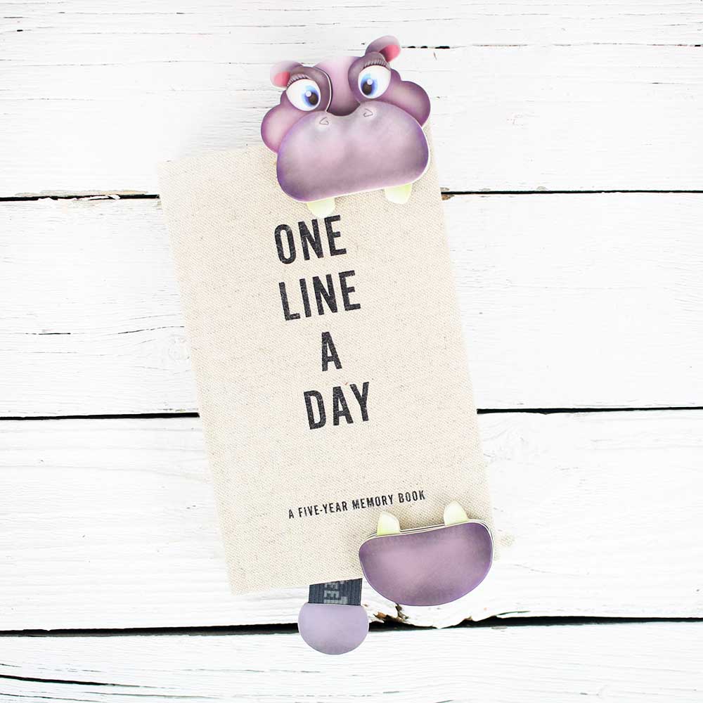 Teeth Marks Bookmark - Hippo