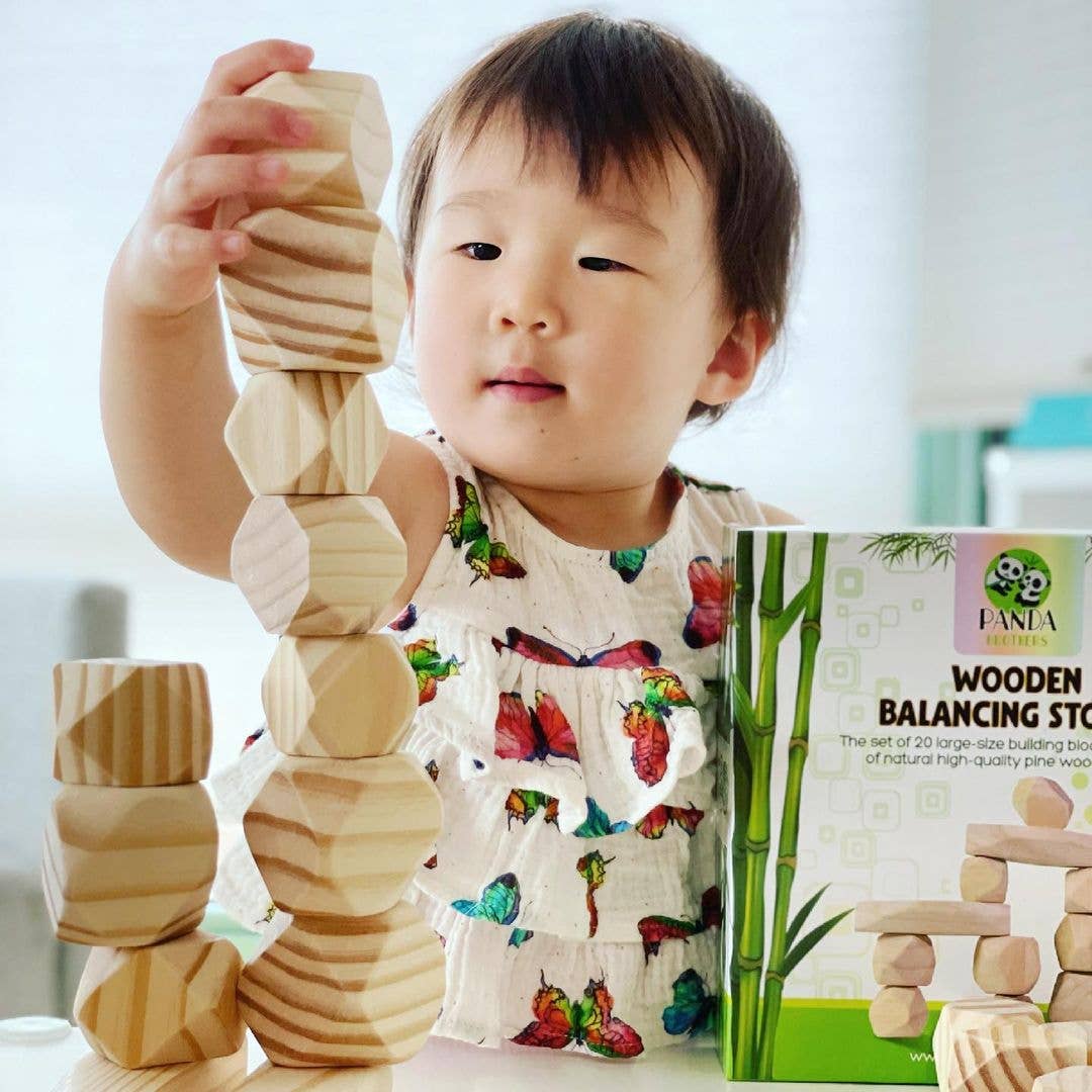 Wooden Balancing Stones