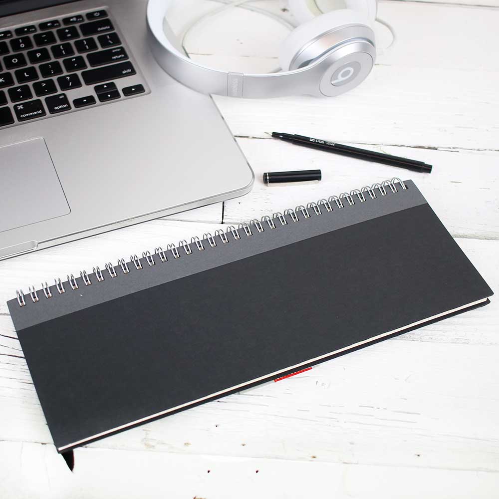 WritersBlok Spiral Notebook - Black