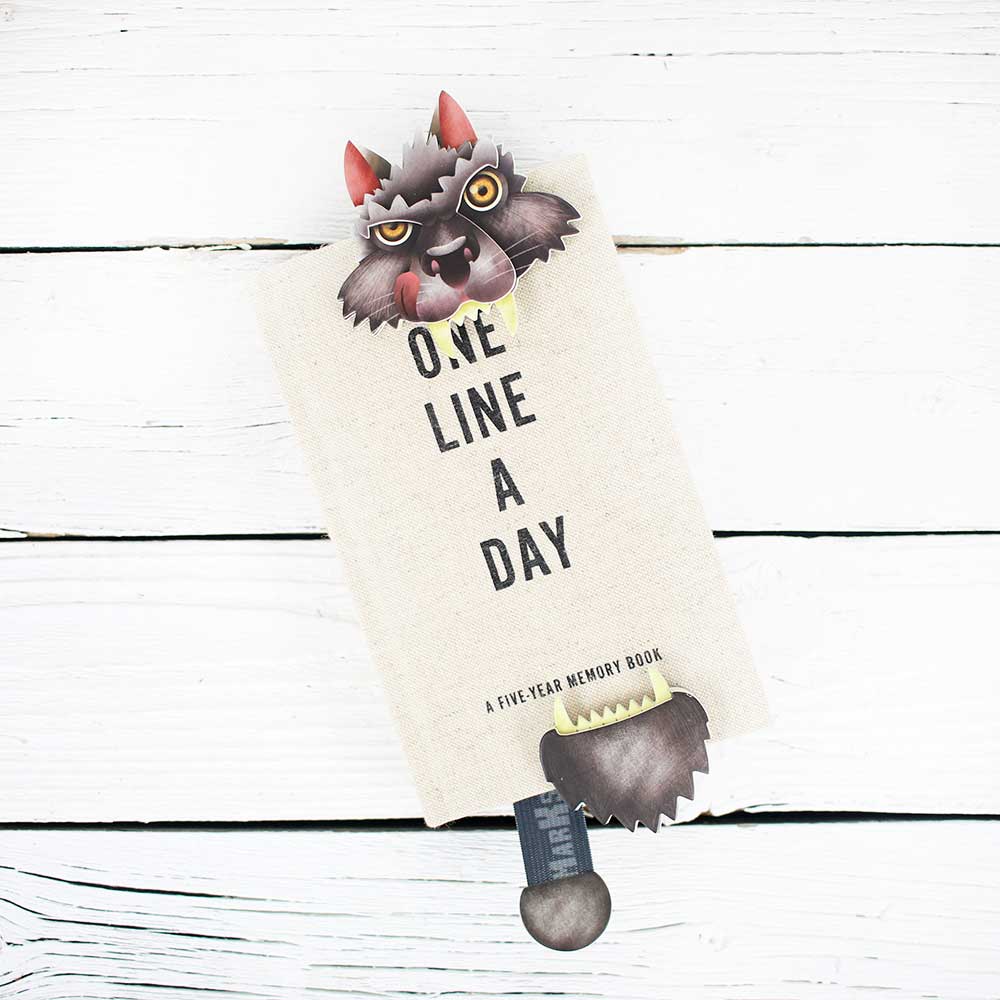 Teeth Marks Bookmark - Wolf