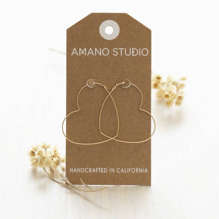 Big Heart Hoop Earrings