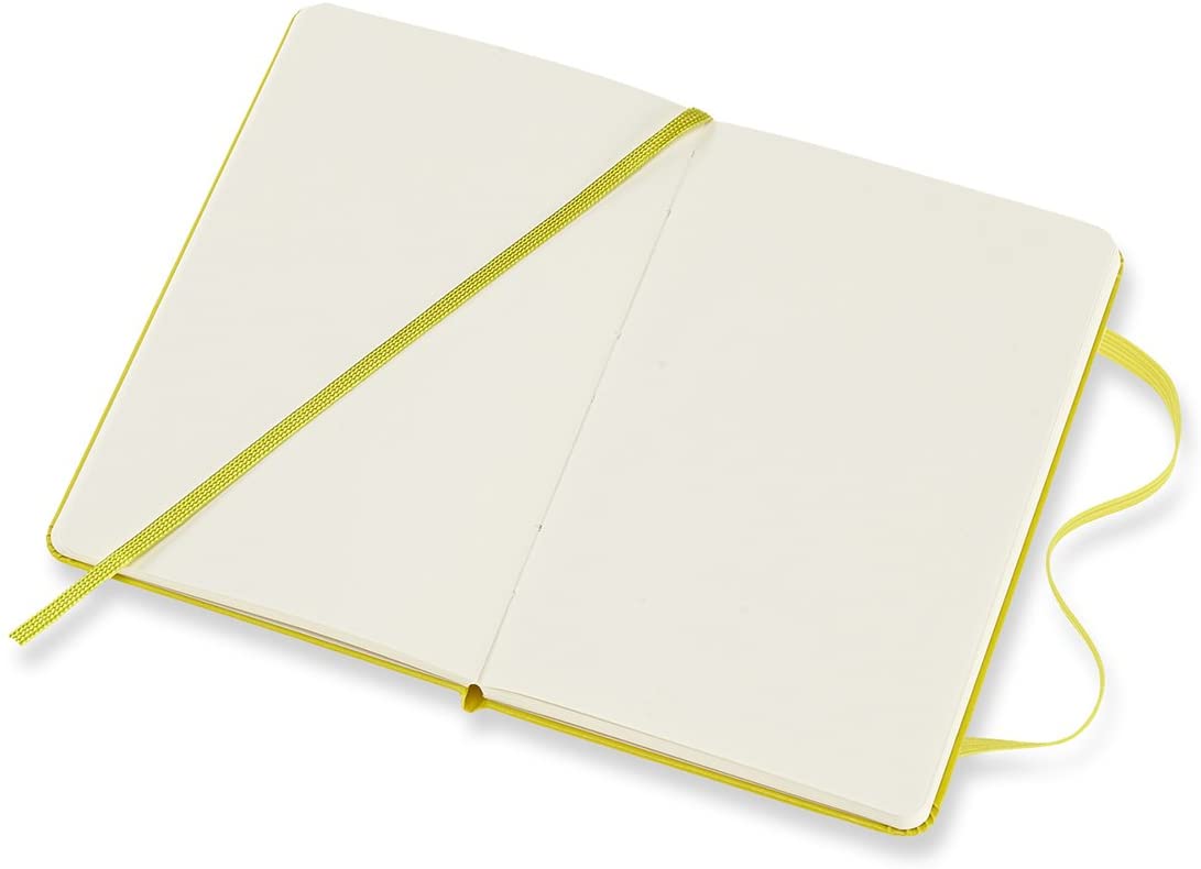 Moleskine Classic Plain Hard Cover Notebook -Citron Yellow