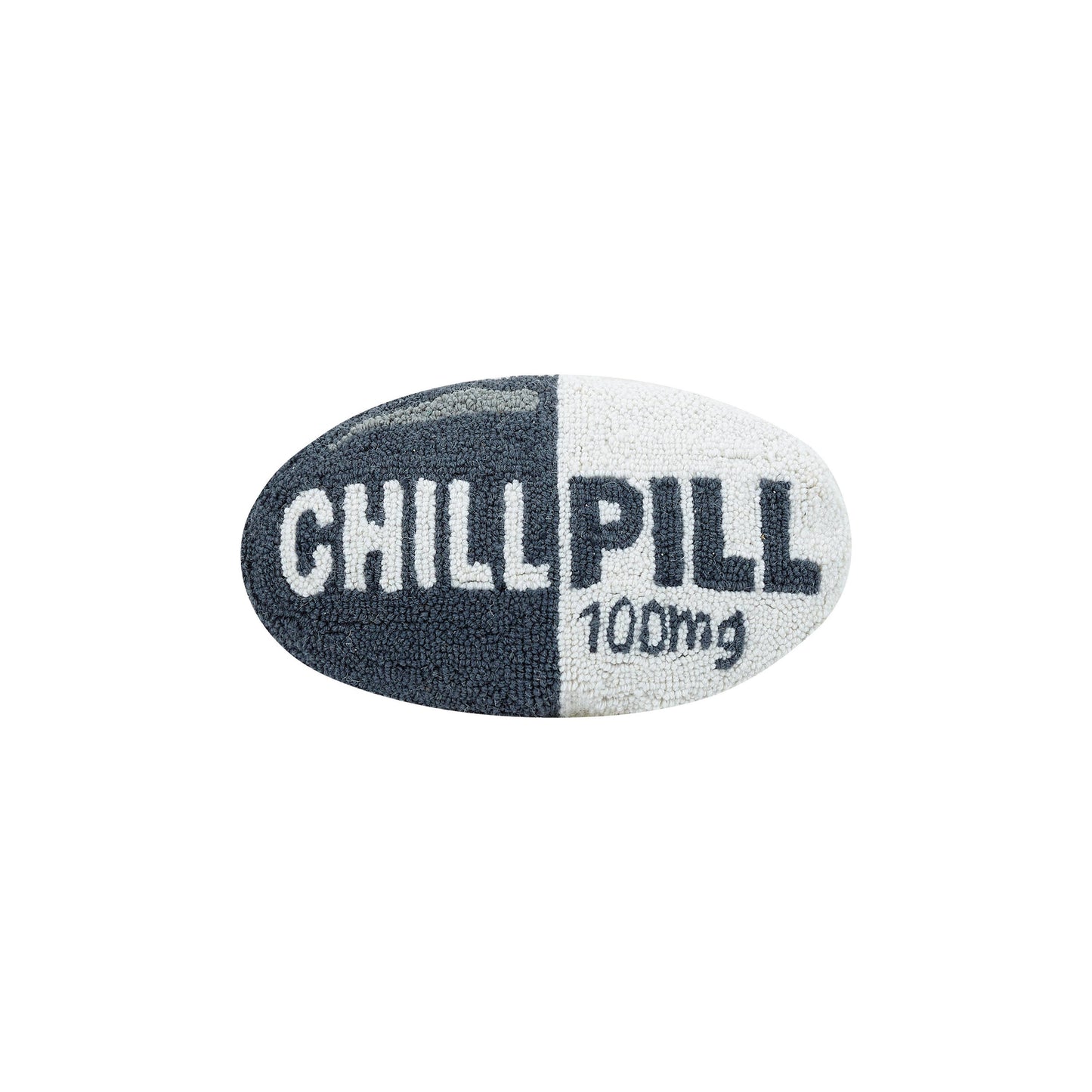 Chill Pill Dark Grey Pillow