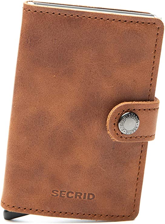 Miniwallet - Vintage Cognac-Silver