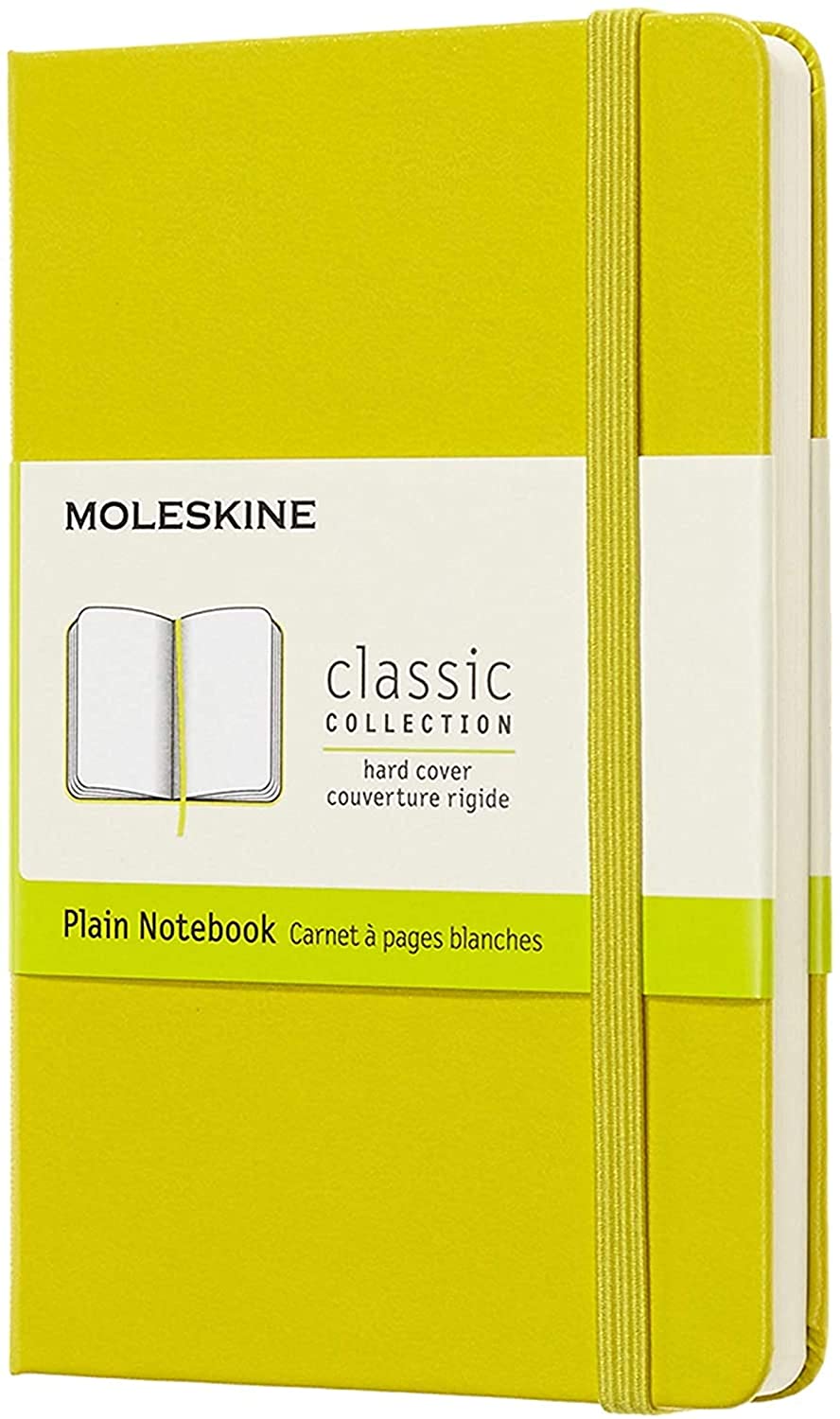 Moleskine Classic Plain Hard Cover Notebook -Citron Yellow