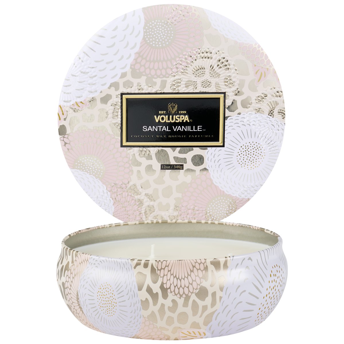 3 Wick Tin Candle - Santal Vanille
