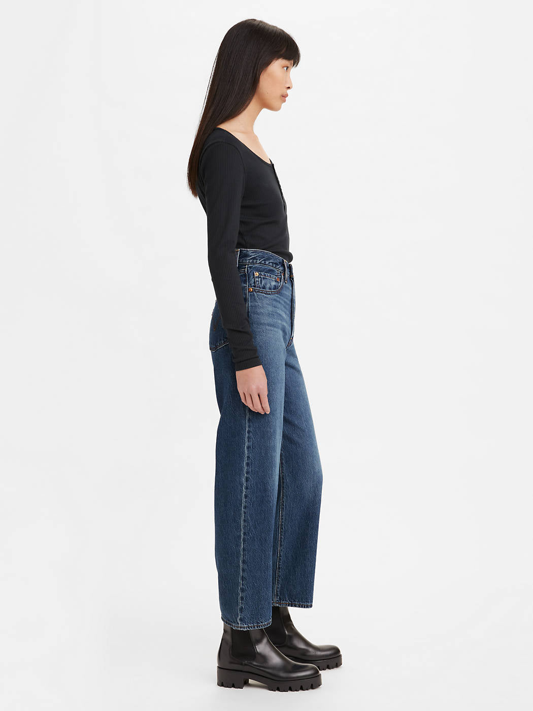 FINAL SALE - Ribcage Straight Ankle Noe Fog
