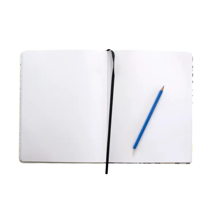 Wavy Lines Medium Layflat Notebook