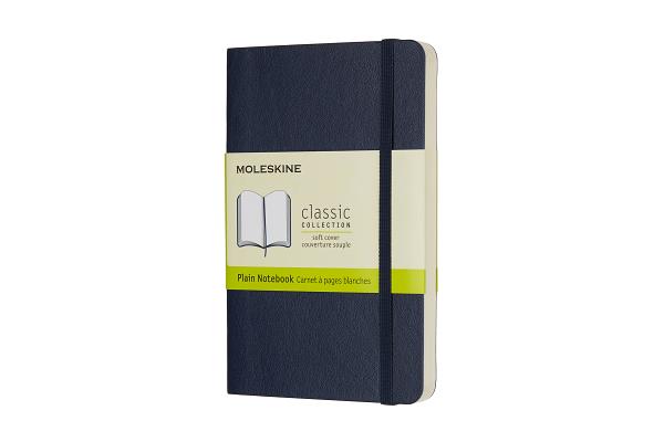 Classic Pocket Plain Soft Cover Notebook - Sapphire Blue
