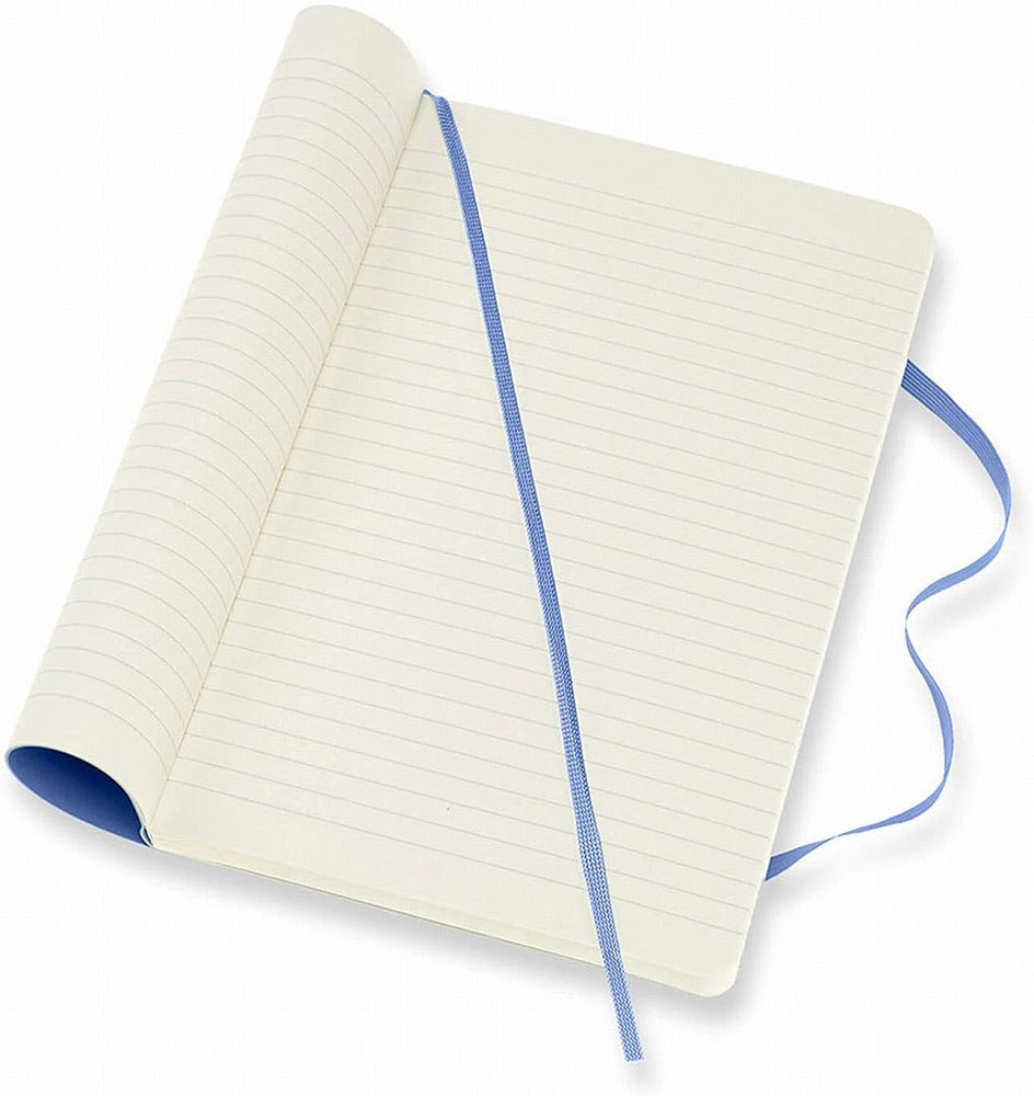 Classic Large Ruled Soft Cover Journal - Hydrangea Blue
