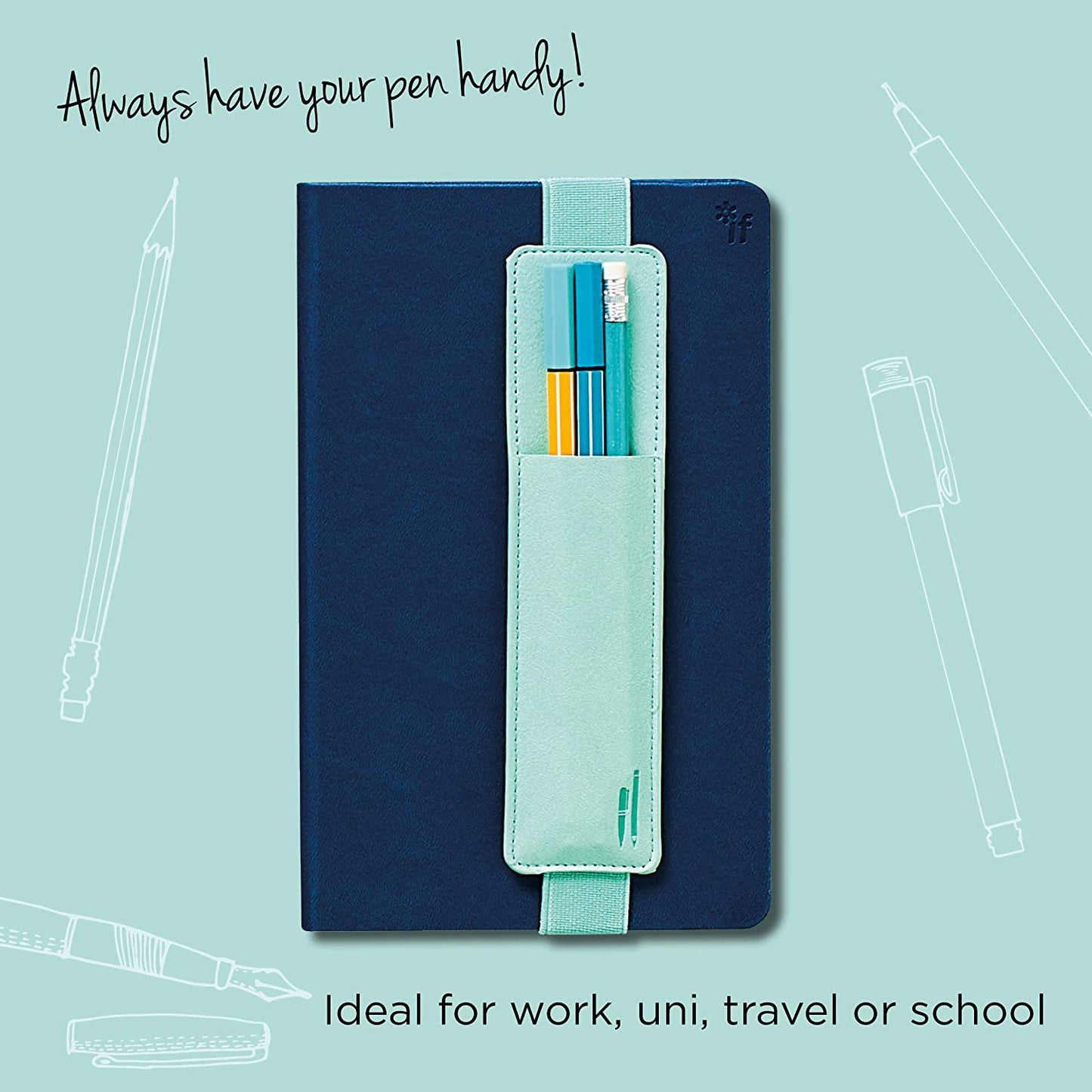 Bookaroo Pen Pouch - Mint